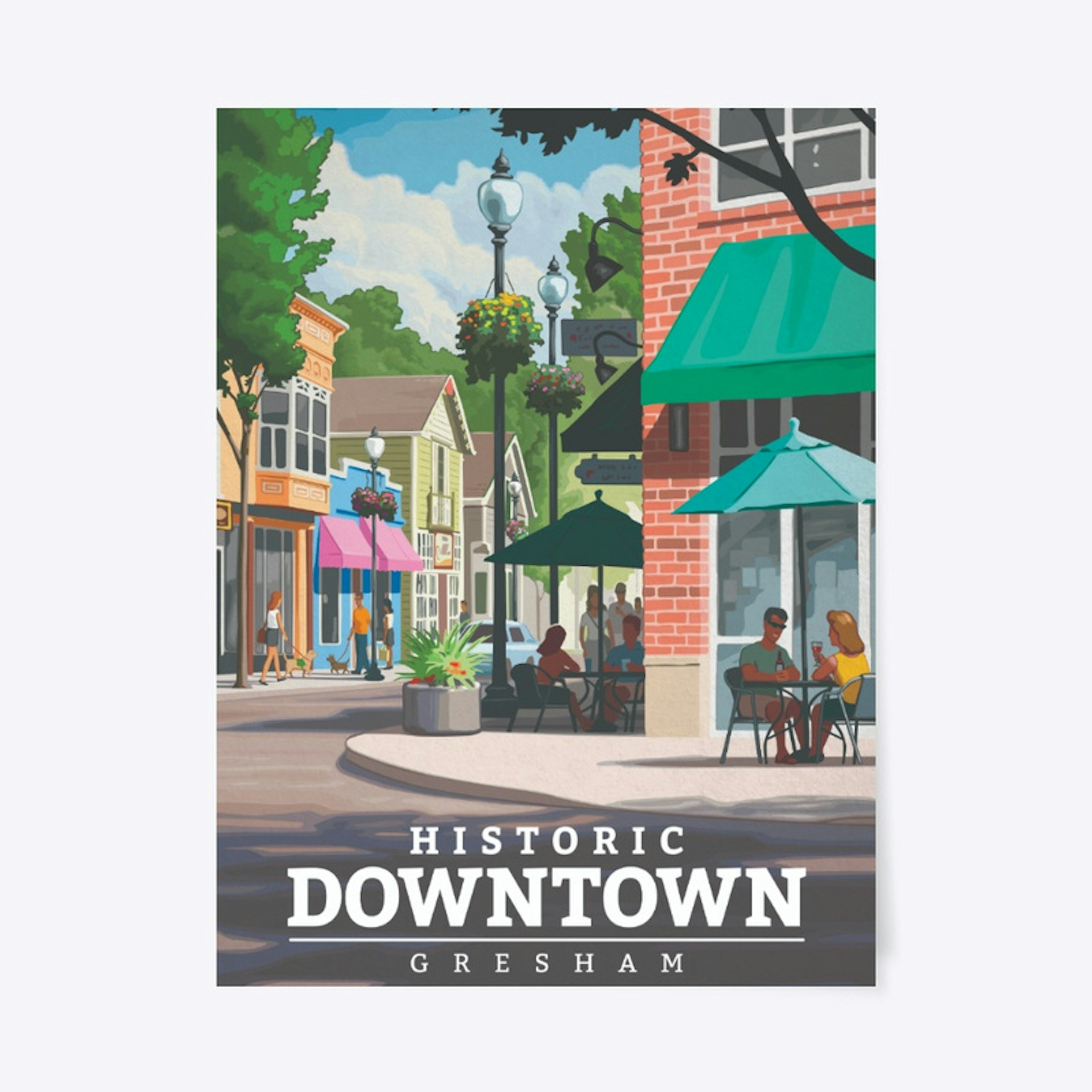 Historic Downtown Gresham Poster 