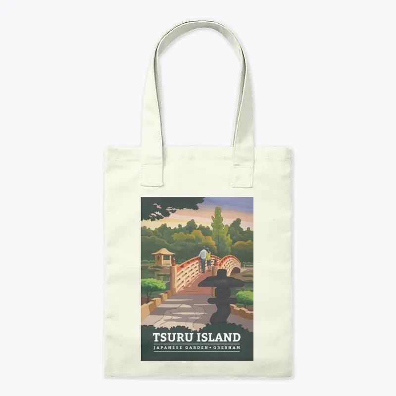 Tsuru Island Japanese Garden Tote Bag